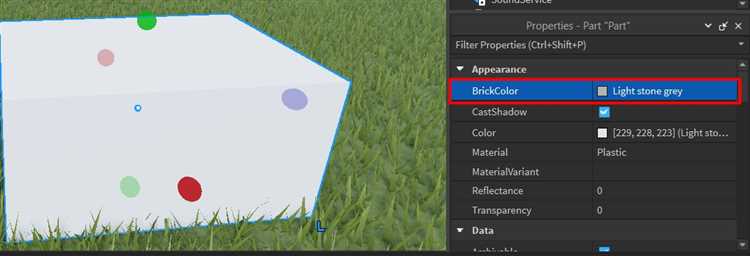 Как изменить цвет блока в Роблокс Студио пошаговая инструкция